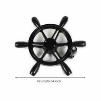 Foam Alloy Stainless Boat Steering Wheel Speedboat Steering Wheel Polished Surface Easy to Operate