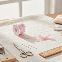 10m Silk Ribbon for DIY Crafts and Decoration, Available in 4mm and 7mm Widths