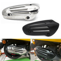 Exhaust piping Heat Guard Cover Ventilated Motorcycle Heat Guard with Bracket for Tailpipe Area