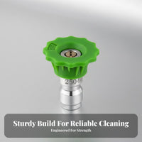 Stainless Steel Construction 1/4 Inch Quick Connect Nozzle Set Copper Core Pressure Washer Nozzle Tips