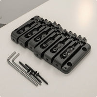 Six String Bass Bridge Separated Bass Bridge with Saddles Reliable Saddle for Luthier
