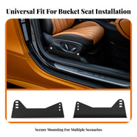 1 Set Bucket Seat Mounting Bracket Heavy Duty Universal Seat Bracket Kit High Strength Steel Automotive Part for Auto Modifiers, Racers