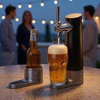 Tap Beer Dispenser Powered Beer Creamer Black Single Spout Dispenser