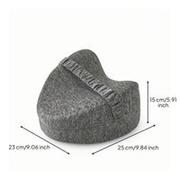 Contoured Heart Shaped Pillow Zippered Memory Foam Pillow Ergonomic Removable for Women, Floor Lounging