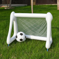 Inflatable Soccer Goal Inflatable Football Net Lightweight Soccer Goal with Ground Stakes for Kids