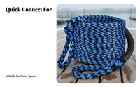 Aquatic Activities Tow Rope Sturdy Duty Towable Tube Rope Boat Tow Harness Wear Resistant High Visibility for Families, Tubing