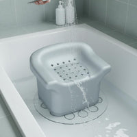 Expanded Polypropylene Washroom Stool Heavy Duty Waterproof Bath Chair Stain-Resistant Low Shower Stool for Women, Kids