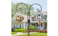 Shepherd's Hook Rust-Resistant Shepherds Hook Shepherd's Pole Sturdy Hanging Pole Black for Gardeners, Yard, Lawn