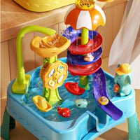 Splash Spire Water Table Multifunction Water Play Table Summer Outdoor Toy Imaginative Easy to Clean for Toddlers, Backyard