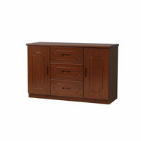 Living Room TV Stand Multifunctional Media Console with Storage Wooden Cabinet Solid Wood Construction Smooth-closing Doors Suitable for Bedroom Entryway Dining Room