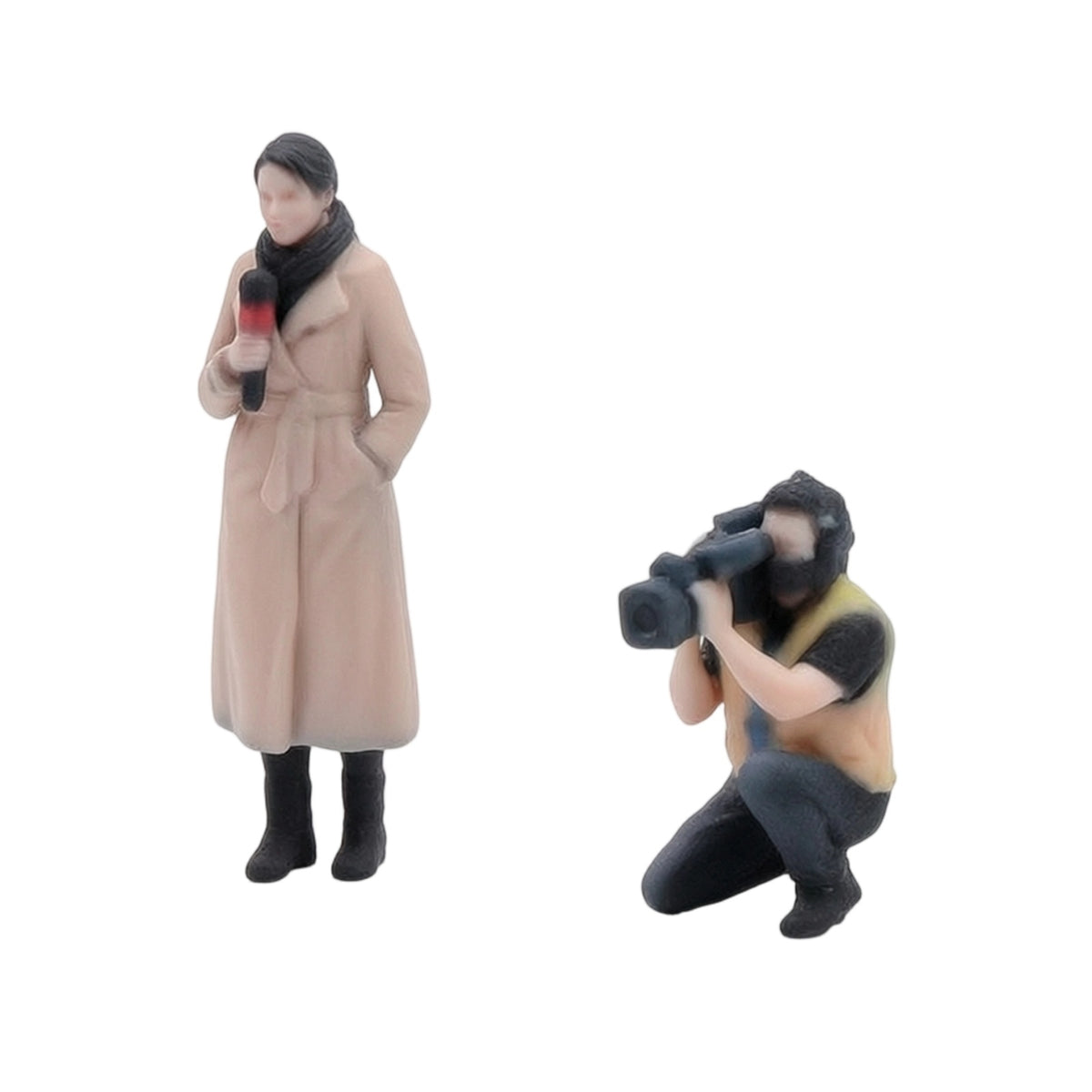 Interview Scene Model 3D Printed 1:64 Scale Figures Realistic Figurines for Collectors