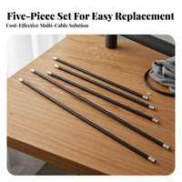 5 Pieces Derailleur Gear Conduit Housing Replacement Part Derailleur Conduit and Housing Kit Bike Brake External Er Rust