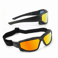 Water Sports Sunglasses Foam Seal Goggles Style Sunglasses Eyewear Mirrored Lenses Close Fitting