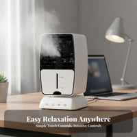 Desktop Misting Fan Humidifying Function Portable Air Chiller Nano Small Misting Water-Cooled Chiller for Students, Office Workers, Desk, Bedroom