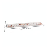 Sushi Plate with Hand-Painted Decoration Rectangular Sushi Plate Sashimi Platter Narrow Serving Tray Ceramic for Home Hosts
