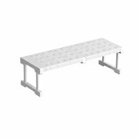 2-Tier Expandable Under-Sink Shelf Easy to Install Cabinet Organizer for Renters