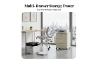 Rolling Storage Cabinet With Drawers Rolling document Cart Mobile Design