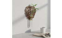 Natural Wood Wall Mount Propagation Station Elegant Design Wooden Plant Propagator Removable Tubes Hydroponic Cutting Station Easy Assembly for Bedroom