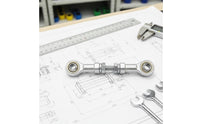Adjustable Linkage Rod Threaded Linkage Rod with Lock Nuts Pushrod Push-Pull Hardware Metal for Mechanics, Custom Machinery