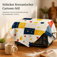 Korean Style Star Pattern Dust Cover for Home Appliances - Microwave, Air Fryer, Small Appliance Cover