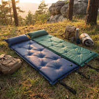 Inflatable Mattress with Integrated Pillow, Self-Inflating Air Mattress and Camping Mat, Waterproof Mat with Carry Bag, Folding Sleeping Mat