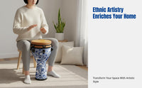 Hand Drum, African Drum, Mechanical Tuning, Lightweight, Professional Percussion Instrument for Adults and Beginners