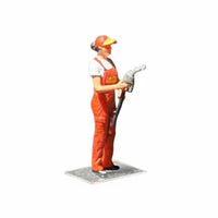 1:64 Gas Station Set Hand-Painted Model Accessory DIY Toy Scene for Hobbyists