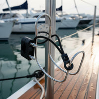 Stainless Steel Life Preserver Bracket Easy to Install Stainless Steel Life buoying Holder Adjustable Clamp  for Marina