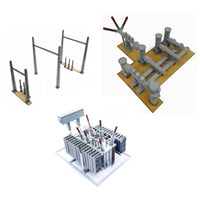 Industrial Substation Model Kit Miniature Power Grid Model Detailed for Hobbyists, Collectors, Desktop Display