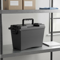 Moisture-Proof Plastic Toolbox Multi-Purpose Sealed Dry Box Water Resistant Dry Storage Box Sturdy Construction for Mechanics, Fishermen