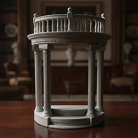 Roman Column Pedestal Marble-Finish Doll Display Stand Elegant Roman Pillar Stand for Hobbyists