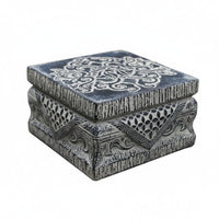 Indoor & Outdoor Use Imitation Stone pillar Sturdy Base Ornate Display Pedestal Weather-Resistant Plant Stand Weatherproof for Homeowners, Interior Designers, Art Collectors, Balcony, Entrypath, Living Room, Gallery