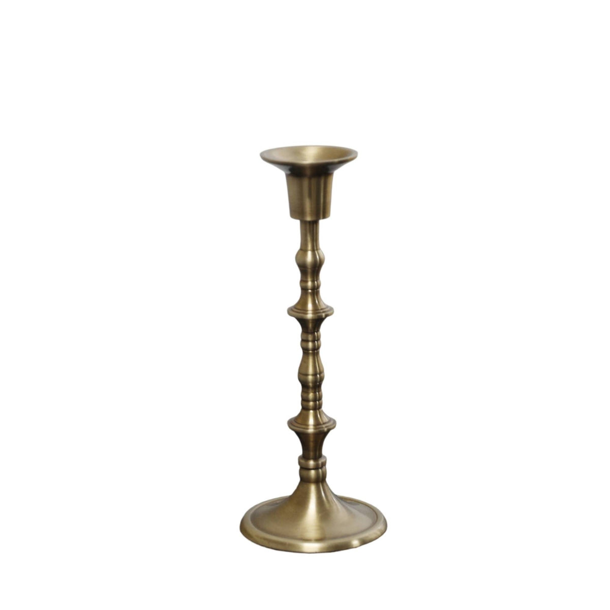 Candlestick Holder Vintage Taper Candle Holder Brass-Colored Candlestick Holders for Mantel, Weddings, Holiday Decor