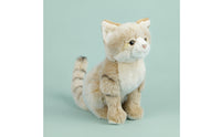 Cat Stuffed Animal Stuffed Feline Stuffed Toy Kitten Stuffed Animal Fuzzy Sitting for Children, Nursery, Shelf