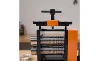 Hand-Cranked Manual Rolling Mill Adjustable Jewelry Rolling Press Sturdy Tool Smooth for Jewelers, Hobbyists, Workshop