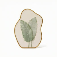 Freestanding Framed Plaque Organic Shape Plaque with Stand Sophisticated Tabletop Sign Modern for Bedside Table