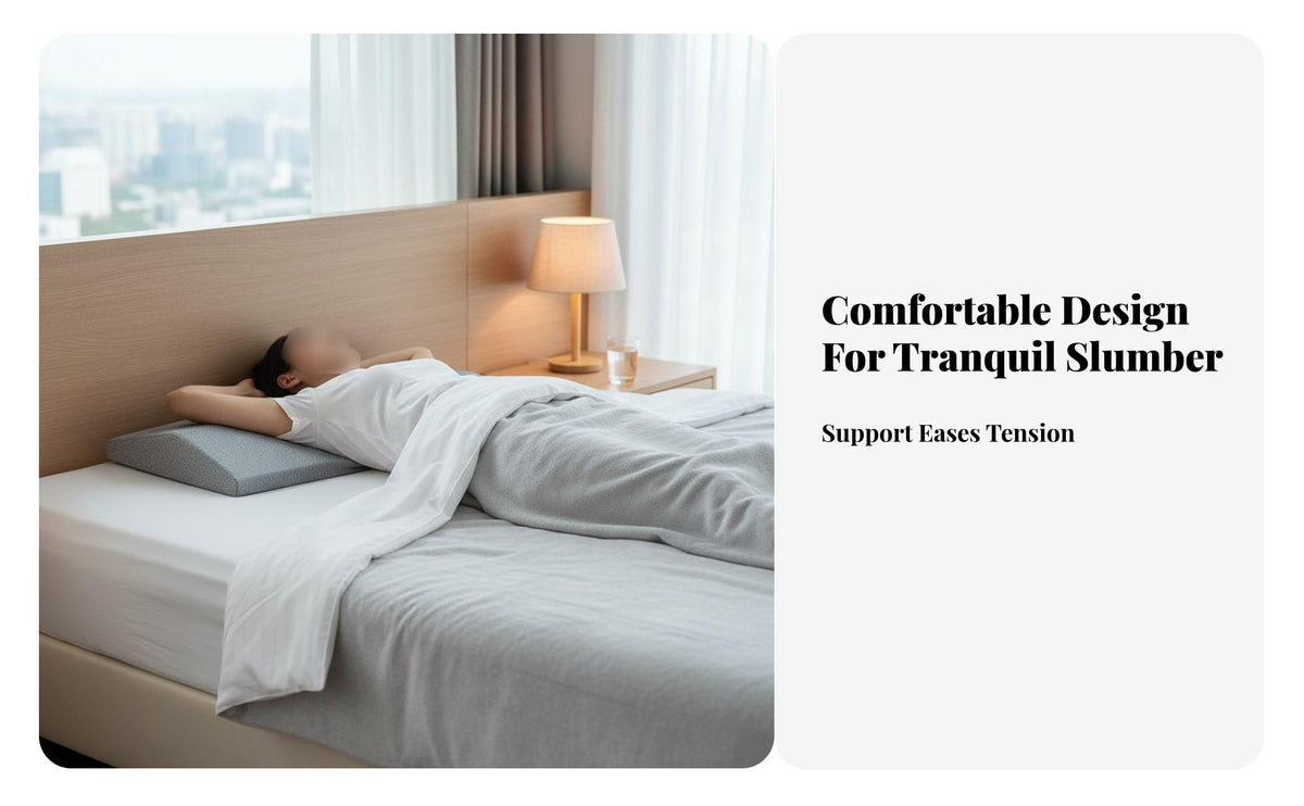 Lengthened Design Bed Waist Cushion Breathable Cover Ergonomic Waist Pillow Multi-Functional for Side Sleepers, Homemakers, Lying down, Sofa