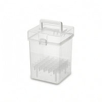 Marker Holder Secure Storage Case with Latch Sturdy Clear Container with Lid for Artists, Students, Art Studio, Classroom, Desk