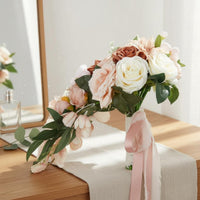 Waterfall Bridal Floral Arrangement Rustic Elegant Blossom Wedding Floral