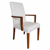 Removable and launderable Cover Upholstered Dining Chair sturdy Wood Frame Fabric Armchair With Armrests Indoor Furniture Minimalist Design for Homeowners, Students, Seniors, Office, Restaurant, Study Room, Bedroom