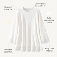 Tunic Tops for Women with 3D Geometric Print Design, Long Sleeve Ladies for Airy Comfort, Loose Fit Casual Wear, Plus Size Range to 7XL