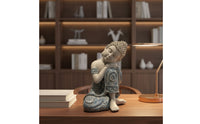 Sleeping Buddha Figurine Tranquil Sleeping Buddha Statue Peaceful Decor for Tea Room