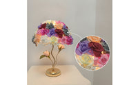 Dimmable Flower Lamp with USB Dimmer Decorative Rose Lamp Elegant for Bedroom, Nightstand, Vanity, Wedding