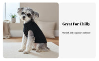 Comfortable Cable Knit Dog Sweater Soft Material Warm Puppy Knitwear Skin-Friendly for Dogs, Small Type Owners, Winter, Cold Weather