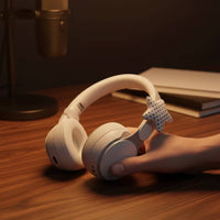 Star Headphone Attachment Playful Headphone Attachment with Polka Dots Accessory Soft Padded for Streamers, Gaming Setup