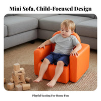 Safe Rounded Edges Convertible child's Chair and Table Easy to Clean kids' Table and Chair Set Long-Lasting Construction Toddler Armchair Waterproof Surface for Toddlers, Preschoolers, Parents, Playroom, Reading Corner, Bedroom, Nursery