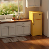 Double Door Dollhouse Refrigerator Realistic Design Miniature Fridge Opening Doors Toy Kitchen Appliance for Collectors
