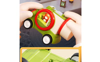 Cute Cartoon Minibus Toy Compact Mini Bus Playset Rounded Traveler Car Toy Molded Surfaces