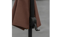 Center-Pole Umbrella Rain-Resistant Umbrella with Crank Handle Large for Guesthouse Owners, Market Vendors, Patio, Courtyard, Beach