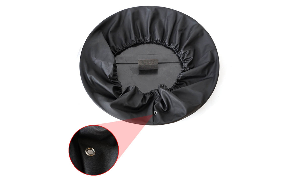 Glossy Spare Tire Cover Shielding Spare Wheel Cover Dustproof Long-Lasting for off-Roaders